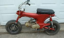 1969 CT 70, runs and drive good, has no light, good mini bike for kid or fixer up semi-automatic. $425 or best offer