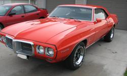 1969 Pontiac Firebird. 350HO (325 HP), 4spd standard with Hurst shifter, safe-T-track rear end.  Pontiac Historical and GM of Canada documentation. Sold new at Birchwood Motors in Winnipeg. Original motor, transmission and differential. Rare car.  Asking