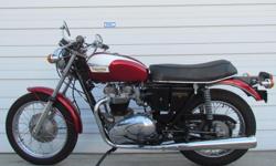 Make
Triumph
1971 T120R Classic Motorcycle Currently For Sale $10995 ZERO MILES The Triumph Bonneville T120 was a Triumph Engineering motorcycle made from 1959 through 1975. It was the first model of the Bonneville series, which was continued by Triumph