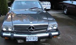 1975 Mercedes 450 SLC 2 Dr Coupe, automatic,power steeing, brakes,Power widows,Power Sunroof AM Fm tape,Leather interior.AC Vehicle is in good condition No rust or body damage.Has Air Care and Collector plates.Brand new tires.Just spent $1200 making sure