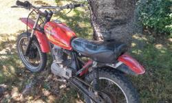 1977 Honda xl75
New brakes and brake cable with only a couple of hours on them
Have second front rim that goes with it
Runs great and starts first or second kick
No papers