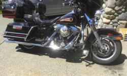 Electra glide Classic Touring Bike with only 59,600 miles. 1340 EVO Stage 1, Sampson rolled Thunder pipes, K&N Filter, Kuryakin ISO grips and highway pegs, new Battery, near new HD tires. King tour pack i have owned "Matilda" for about 12 years and she