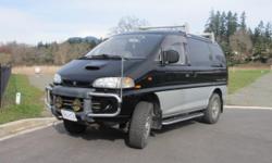 Make
Mitsubishi
Colour
black silver
Trans
Automatic
kms
136500
1994 Mitsubishi Delica Space Gear, Super Exceed 4x4
136500 km
2.8L Turbo Diesel w/ intercooler
short wheel base, crystal lite high roof
7 passenger, mid row captains chairs that slide back and