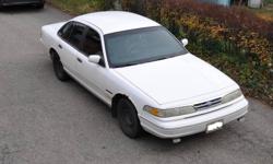 1995 Crown Victoria
-Leather seats
-16"rims 5pcs
-axel weight ~70lb - bolts directly on axel under car (considering to sell)
-'bullybars' for front (considering to sell)
-car clean history, no accident!
-frame good
-4.6L engine - blown head gasket -
