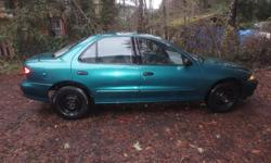 Make
Chevrolet
Model
Cavalier
Year
1996
Colour
Metalic green
kms
162170
Trans
Manual
Cosmetically-challenged, but mechanically sound, reliable, and entirely rust-free. Car had a bumper to bumper mechanical inspection just a few kilometers ago, and passed