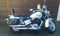 1996 Honda shadow 1100 - American Classic Edition : excellent condition, second owner, 35000 kilometers, aftermarket throttle lock, over sized windshield (original smaller one included), good tires and brakes. $3500 No emails, Please call: 250-390-2590