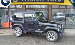 Make
Jeep
Model
Wrangler
Year
1997
Colour
Black
kms
92342
Trans
Automatic
Price: $8,990
Stock Number: 913
Cylinders: 4
Fuel: Gasoline
Warranty coverage applies anywhere in Canada in any of 2,500 repair centers across the country. &nbsp;
The Warranty