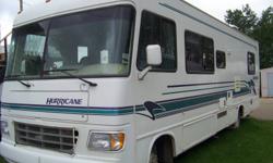1997 Hurricane Class A Motorhome 30 Ft
- 40,000 KMS
- Wide Model
- Ford 460 motor
- Ceiling/Dash Air Conditioning
- Built In Generator
- Lots of Storage Inside and Out
- Queen Island Bed (lifts for storage)
- Sleeps 6
- Good Gas Mileage
- Great Condition
