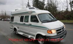 1998 DODGE PLEASURE WAY 19' CLASS B MOTORHOME
**GREAT SHAPE**SAFETY CERTIFIED**
 
THIS BEAUTIFUL & CLEAN CLASS B MOTORHOME IS ON A DODGE 3500 (1 TON) CHASSIS WITH 5.9L V8 & HAS 90,571 MILES ON IT.  THE COACH INCLUDES A REAR "U" SHAPED DINETTE THAT TURNS