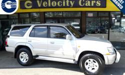Make
Toyota
Model
4Runner Hilux Surf
Year
1998
Colour
Silver
kms
99800
Trans
Automatic
Price: $12,890
Stock Number: 1279
Interior Colour: Black-grey
Fuel: Gasoline
Low Mileage/Kilometres: 99,800 km
Warranty coverage applies anywhere in Canada in any of