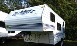 Price: $9,988
Stock Number: 02C-5941B
We are selling a Wanderer Lite by thor Bunk model 5th wheel Trailer in good condition. Half ton towable. Sleeps 6, has 2 bunks, table turns into bed and has queen bed on top. We invite you to come take a look at