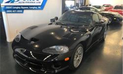 Make
Dodge
Model
Viper
Year
1999
Colour
Black
kms
8000
Trans
Manual
Price: $94,995
Stock Number: UVM4700
VIN: 1B3ER69EXXV504700
Interior Colour: Black
Engine: 450HP 8.0L 10 Cylinder Engine
Fuel: Gasoline
Check out our large selection of pre-owned vehicles