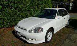Make
Honda
Model
Civic
Year
1999
Colour
White
kms
217750
Trans
Manual
1999 Honda Civic hatchback
Recently plasti-dipped white
Brand new UniRoyal TigerPaws with warranty
New Yonaka Catback Exhaust
Cold air intake
Front and rear lip kits
Aftermarket fog