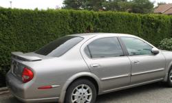 Make
Nissan
Model
Maxima
Year
2000
Colour
Silver
Trans
Automatic
2000 Nissan Maxima; good body, no dents or rust; good for parts $375
