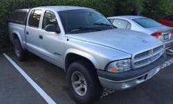 Make
Dodge
Model
Dakota
Year
2001
Colour
Silver
kms
238000
Trans
Manual
Dakota crew cab sport 4x4. Manual trans, 3.9l v6. Runs well but will need new clutch in 6-12 months depending on use. Good brakes, oversize winter tires and canopy. Interior in great