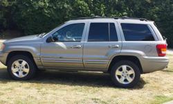 Make
Jeep
Model
Grand Cherokee
Year
2001
Colour
grey
kms
262549
Trans
Automatic
2001 Jeep Grand Cherokee Limited. Good runner. Body, transmission and engine and driveline all good. Needs tires and power windows fixed. Master switch I think.