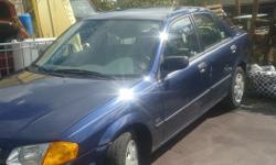 Make
Mazda
Model
Protege
Year
2001
Colour
blue
kms
228094
Trans
Automatic
2001 mazda
4 cly auto
4 doors
ac