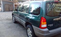 Make
Mazda
Model
Tribute SUV
Year
2001
Colour
green
kms
230
Trans
Automatic
great suv, good on gas, reliable, michelin winter tires ltx model, ltos of tread left, located in north vanocuver but happy to deliver, full loaded with cloth interior, everything