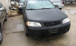 Make
Nissan
Year
2001
Colour
Black
Trans
Automatic
kms
133000
Year: 2002 Price: $999.00
Make: Nissan Model: Sentra
Category: Passenger Doors: 4
BodyType: Passenger Passengers: 5
Transmission Type: Automatic Gears: 4
Drivetrain: Front Wheel Drive
