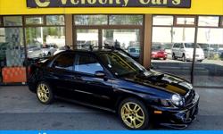 Make
Subaru
Model
Impreza WRX
Year
2001
Colour
Black
kms
88691
Trans
Manual
Price: $14,990
Stock Number: 1270
Interior Colour: Blue
Fuel: Gasoline
Low Mileage/Kilometres: 88,691km
Warranty coverage applies anywhere in Canada in any of 2,500 repair centers