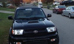 Make
Toyota
Model
4Runner
Year
2001
Colour
Black
kms
68191
01 Toyota 4Runner in great running condition. Recent smog. Tags good until December 2016. A perfect commuter car! Any other questions reply and send a message