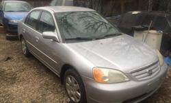 Make
Honda
Model
Civic
Year
2002
Colour
silver
kms
195000
Trans
Automatic
2002 honda civic, very good shape, glass good, lots of front end work done and have receipts to show (as it was driven out of province) needs a sask safety.
$1700 obo.