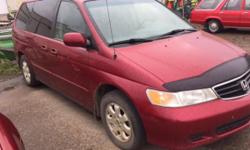 Make
Honda
Model
Odyssey
Year
2002
Colour
red
kms
235000
Trans
Automatic
nice van but the gear box is hooped
starts and runs nice but has a max speed of 25k
not sure what is wrong but I am sure can be fixed
selling as is just to get rid of it
$800 is the