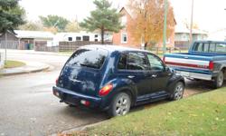 Make
Chrysler
Model
PT Cruiser
Year
2003
Colour
Blue
kms
180000
Trans
Manual
Smoke free. Leather interior. Sunroof. Clean and well-maintained. Record of completed repairs and maintenance available.