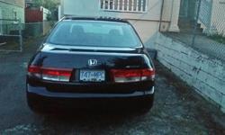 Make
Honda
Year
2003
Colour
black
Trans
Automatic
kms
162000
2003 HONDA ACCORD 2.5 LITER Vtec 4CYL .GREAT FUEL SAVING FOR A LUXURY CAR.COMPLETEY LOADED ,WITH LEATHER HEATED SEATS,AND A SUNRFOOF,Aux conectivity and low kms.