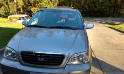 Make
Kia
Model
Sedona
Year
2003
Colour
Silver
kms
218000
Trans
Automatic
Limited edition model;
A good family van; leather bucket seats, lots of repairs already done for you, such as water pump, alternator, brakes, radiator, thermostat, timing belts,