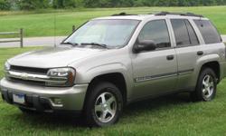 Make
Chevrolet
Model
Trailblazer
Year
2003
Colour
Grey
kms
150
Trans
Automatic
2003 Chevy Trailblazer 4X4 with only 150k,,,,4.2L inline 6cyl engine--automatic with overdrive--has switch for 2WD,AWD,4HI,4LOW--2nd owner,very well maintained--Power