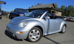 Make
Volkswagen
Model
Beetle Convertible
Year
2003
Colour
GREY
kms
145970
Trans
Automatic
2.0L 4 CYLINDER ENGINE, GREAT CONDITION, LOADED! BLACK LEATHER HEATED SEATS, POWER TOP CONVERTIBLE, AUTOMATIC TRANSMISSION, 145,970 KM'S, ALLOY WHEELS, GREY EXTERIOR