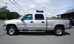 Make
GMC
Model
Sierra 2500HD
Year
2004
Colour
PEWTER
kms
196
Trans
Automatic
6.6L DURAMAX TURBO DIESEL ENGINE, GREAT CONDITION! ALLISON AUTOMATIC TRANSMISSION, CREW CAB SLE 4X4, SHORT BOX, 4 DOOR, 196,948 KM'S, GREY METALLIC EXTERIOR WITH GREY CLOTH