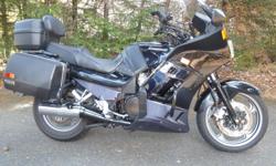 2004 Concours, 32,700 kms, heated grips, top case with passenger backrest, factory side cases, crash bars front and back, tank bra, 2 aux cigarette lighter sockets and usb connecter. I installed Heli handle bars, they provide more of an upright riding