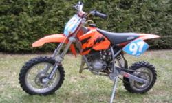 KTM Senior Adventure 50cc dirtbike for sale.
Air-cooled - nice and quiet, but still very fast. 
Really well maintained. Very low hours. Daughter has outgrown it.
Would make a great Christmas gift!!