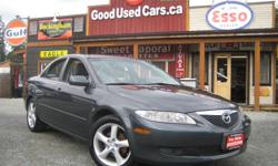 Make
Mazda
Model
6
Year
2004
Colour
Grey
kms
164000
Trans
Manual
This great driving Mazda 6 is now on sale for a limited time at Good Used Cars, 1310 Fisher Rd in Cobble Hill. It has great standard features that include:
- 160 HP
- Fuel efficient 4