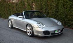 Make
Porsche
Model
911
Year
2004
Colour
Silver
kms
41295
Trans
Manual
2004 Porsche 911 Carrera 4S Cabriolet in Arctic Silver on Supple Black Leather with ONLY 41295KMS!!
Blitzkrieg Autowerks Inspection Complete
Factory Options: 18" Turbo Twist Wheels -