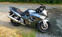Only 24,000 kms.
Excellent 100hp in-line 4 cyl engine
Smoked windscreen. Comes with original as well.
Comes with the Givi Bags and frames.
It's my daily rider and runs great.
Needs nothing.
Comes with 2 new tires. Install them when Needed needed.
Current