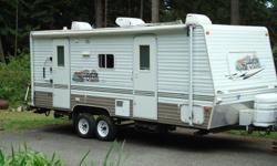 Beautiful trailer with queen bed.
Very light to tow. 4200 lbs dry weight.
As new condition.