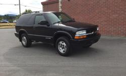 Make
Chevrolet
Model
Blazer
Year
2005
Colour
BLACK
kms
217901
Trans
Automatic
2005 CHEV 2 DOOR BLAZER 4WD LS .POWER WINDOWS LOCKS ,MIRRORS,KEYLESS ENTRY A/C CRUISE,SUNROOF.REALLY NICE SHAPE ,COMES WITH A POWER TRAIN WARRENTY.DEALER#30638