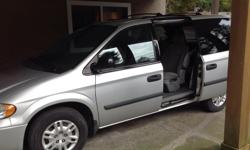 Make
Dodge
Colour
Silver
Trans
Automatic
Very clean, well cared for minivan. 180 000 km, CD player, DVD player with screen for backseat viewing. Seats 6 + driver. A/c, new brakes. $4600