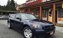 Make
Dodge
Model
Magnum
Year
2005
Colour
Blue
kms
154000
Trans
Automatic
- Local Victoria vehicle ?
- Good brakes and tires ?
- New passenger side tie rod end ?
- Fuel efficient 2.7L V6 ?
- Handsomely equipped ?
Engine Size: 2.7L
Engine Type: V6