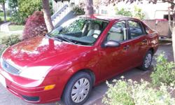 Make
Ford
Colour
red
Trans
Manual
kms
148000
2005 Ford Focus
Manual 5 speed
tow hitch
new windshield and wipers
Brakes just redone
new tires six months ago
new battery
Just bought a truck and don't need the car anymore.
good working reliable car.