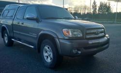 Make
Toyota
Model
Tundra
Year
2005
Colour
Grey
kms
239542
Trans
Automatic
This just hit our lot and won't last long! It's a beauty 2005 Toyota Tundra SR5 Access cab that comes with a set of winter tires and matching canopy! Call or text Colin @