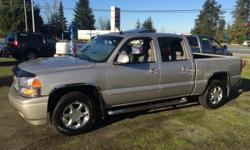 Make
GMC
Model
Sierra Denali
Year
2006
Colour
Pewter
kms
234200
Trans
Automatic
2006 GMC Sierra Denali Crew Cab 1500, AWD, 6.0L Vortex Max 345 HP 234,200 Kms, Top Model, Very Good Looking Truck, 17" Alloy Wheels, Fog Lights, Front Tow Hooks, Chrome Side
