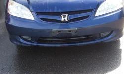 Make
Honda
Model
Civic
Colour
blue
Trans
Automatic
kms
180000
4 door Honda Civic for sale. Runs great, some minor body damage.