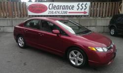 Make
Honda
Colour
Red
Trans
Automatic
kms
123475
2006 Honda Civic LX 4cyl Automatic, A/C, power windows, locks, mirrors, alloy wheels, tilt, cruise, abs, one of the lowest maintenance cars on the road, great on fuel, top safety pick and a very clean car