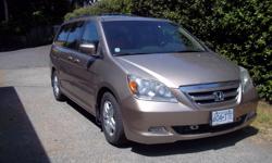 Make
Honda
Colour
Gold
Trans
Automatic
kms
190000
Honda Odyssey 2006 touring seven passengers van, automatic , six cylinders, every options: Sun roof, anti lock brake, Back up camera, CD/DVD/ TV front and back passenger, all wheel disc brake. the brakes