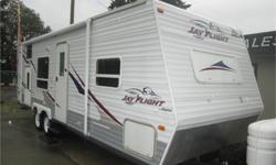 Price: $10,900
Stock Number: 454545
2006 jayco jay flight , rear double over single , front queen bed , air , awning , micro wave , stove oven , fantastic fan in bath, i.c.b.c. rebuild status , new awning , certified ready to go