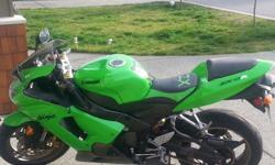 2006 Kawi Ninja zx636, 37,000 Km's on it, fairly new tires, great condition, no body damage, well taken care of. 250-884-3119